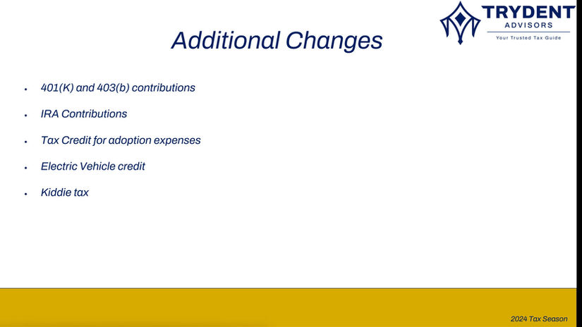 Key Tax Changes for 2024